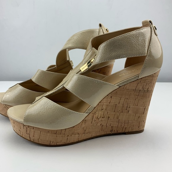Michael Kors Cork Wedge Heel Women’s 9.5 M New! - Picture 1 of 6